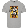 Pick Your Poison Beer Alcohol Skull Skeleton Mens Cotton T-Shirt Tee Top Sports Grey