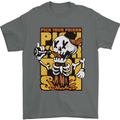 Pick Your Poison Beer Alcohol Skull Skeleton Mens T-Shirt 100% Cotton Charcoal