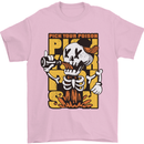 Pick Your Poison Beer Alcohol Skull Skeleton Mens T-Shirt 100% Cotton Light Pink