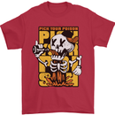 Pick Your Poison Beer Alcohol Skull Skeleton Mens T-Shirt 100% Cotton Red