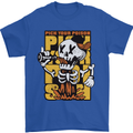 Pick Your Poison Beer Alcohol Skull Skeleton Mens T-Shirt 100% Cotton Royal Blue