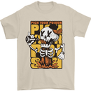 Pick Your Poison Beer Alcohol Skull Skeleton Mens T-Shirt 100% Cotton Sand
