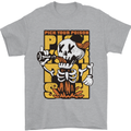 Pick Your Poison Beer Alcohol Skull Skeleton Mens T-Shirt 100% Cotton Sports Grey