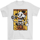 Pick Your Poison Beer Alcohol Skull Skeleton Mens T-Shirt 100% Cotton White