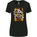 Pick Your Poison Beer Alcohol Skull Skeleton Womens Wider Cut T-Shirt Black