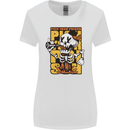 Pick Your Poison Beer Alcohol Skull Skeleton Womens Wider Cut T-Shirt White