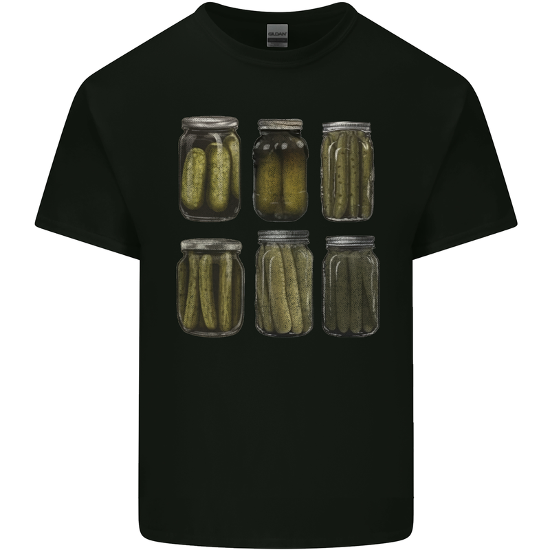 Pickle Jars Gurkins Cucumber Kids T-Shirt Childrens Black