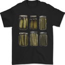 Pickle Jars Gurkins Cucumber Mens T-Shirt 100% Cotton Black