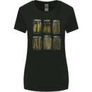Pickle Jars Gurkins Cucumber Womens Wider Cut T-Shirt Black