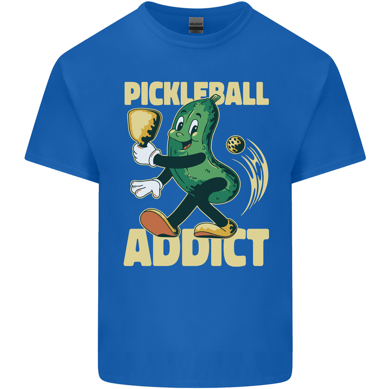 Pickleball Addict Kids T-Shirt Childrens Royal Blue