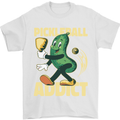 Pickleball Addict Mens T-Shirt 100% Cotton White