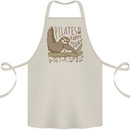 Pilates My Happy Hour Funny Yoga Sloth Cotton Apron 100% Organic Natural