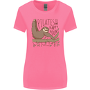 Pilates My Happy Hour Funny Yoga Sloth Womens Wider Cut T-Shirt Azalea