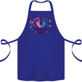 Pink or Blue New Baby Pregnancy Pregnant Cotton Apron 100% Organic Royal Blue