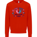 Pink or Blue New Baby Pregnancy Pregnant Kids Sweatshirt Jumper Bright Red