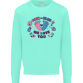 Pink or Blue New Baby Pregnancy Pregnant Kids Sweatshirt Jumper Peppermint