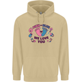 Pink or Blue New Baby Pregnancy Pregnant Mens 80% Cotton Hoodie Sand