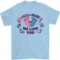 Pink or Blue New Baby Pregnancy Pregnant Mens T-Shirt 100% Cotton Light Blue