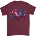 Pink or Blue New Baby Pregnancy Pregnant Mens T-Shirt 100% Cotton Maroon