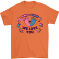 Pink or Blue New Baby Pregnancy Pregnant Mens T-Shirt 100% Cotton Orange