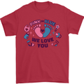 Pink or Blue New Baby Pregnancy Pregnant Mens T-Shirt 100% Cotton Red