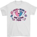 Pink or Blue New Baby Pregnancy Pregnant Mens T-Shirt 100% Cotton White