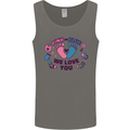 Pink or Blue New Baby Pregnancy Pregnant Mens Vest Tank Top Charcoal