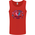 Pink or Blue New Baby Pregnancy Pregnant Mens Vest Tank Top Red