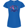 Pink or Blue New Baby Pregnancy Pregnant Womens Petite Cut T-Shirt Royal Blue