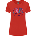 Pink or Blue New Baby Pregnancy Pregnant Womens Wider Cut T-Shirt Red