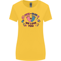Pink or Blue New Baby Pregnancy Pregnant Womens Wider Cut T-Shirt Yellow