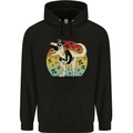 Pirate Pi T-Rex Funny Dinosaur Maths Mens 80% Cotton Hoodie Black