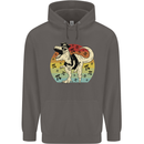 Pirate Pi T-Rex Funny Dinosaur Maths Mens 80% Cotton Hoodie Charcoal