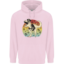Pirate Pi T-Rex Funny Dinosaur Maths Mens 80% Cotton Hoodie Light Pink