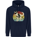 Pirate Pi T-Rex Funny Dinosaur Maths Mens 80% Cotton Hoodie Navy Blue