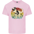Pirate Pi T-Rex Funny Dinosaur Maths Mens Cotton T-Shirt Tee Top Light Pink