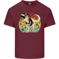 Pirate Pi T-Rex Funny Dinosaur Maths Mens Cotton T-Shirt Tee Top Maroon
