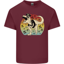 Pirate Pi T-Rex Funny Dinosaur Maths Mens Cotton T-Shirt Tee Top Maroon