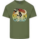 Pirate Pi T-Rex Funny Dinosaur Maths Mens Cotton T-Shirt Tee Top Military Green