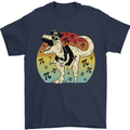 Pirate Pi T-Rex Funny Dinosaur Maths Mens T-Shirt 100% Cotton Navy Blue