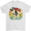 Pirate Pi T-Rex Funny Dinosaur Maths Mens T-Shirt 100% Cotton White