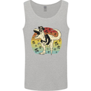 Pirate Pi T-Rex Funny Dinosaur Maths Mens Vest Tank Top Sports Grey