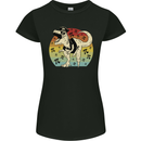 Pirate Pi T-Rex Funny Dinosaur Maths Womens Petite Cut T-Shirt Black
