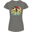Pirate Pi T-Rex Funny Dinosaur Maths Womens Petite Cut T-Shirt Charcoal