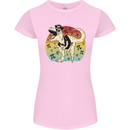 Pirate Pi T-Rex Funny Dinosaur Maths Womens Petite Cut T-Shirt Light Pink