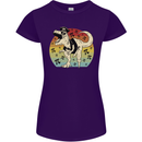 Pirate Pi T-Rex Funny Dinosaur Maths Womens Petite Cut T-Shirt Purple