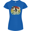 Pirate Pi T-Rex Funny Dinosaur Maths Womens Petite Cut T-Shirt Royal Blue