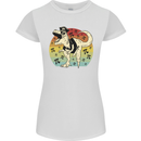 Pirate Pi T-Rex Funny Dinosaur Maths Womens Petite Cut T-Shirt White