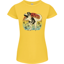 Pirate Pi T-Rex Funny Dinosaur Maths Womens Petite Cut T-Shirt Yellow