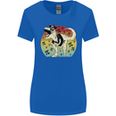 Pirate Pi T-Rex Funny Dinosaur Maths Womens Wider Cut T-Shirt Royal Blue